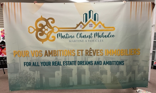 Real Estate Banner Delivered in Montreal, Ontario, eSmart Prints