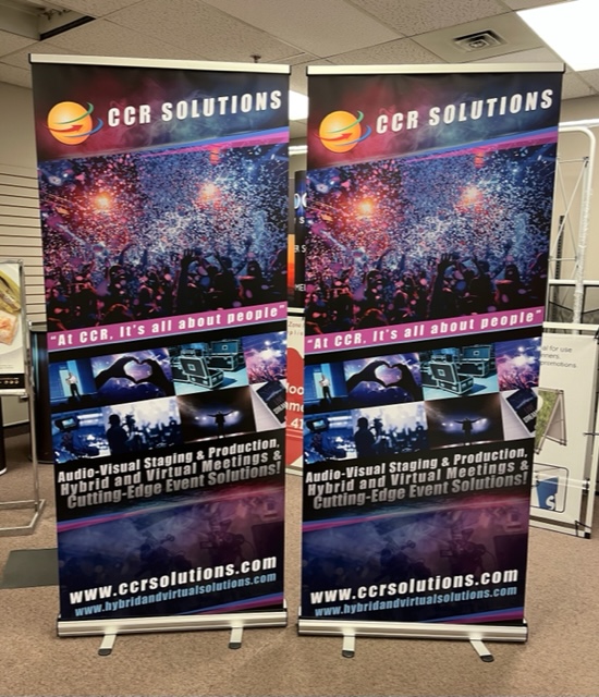 Pull up Banner for CCR solutions in Toronto, Ontario, eSmart Prints