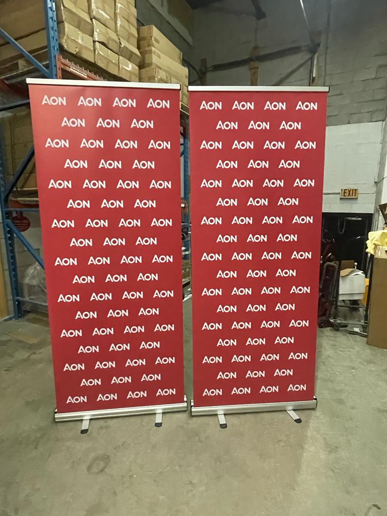Roll Up Banners AON Montreal, eSmart Prints